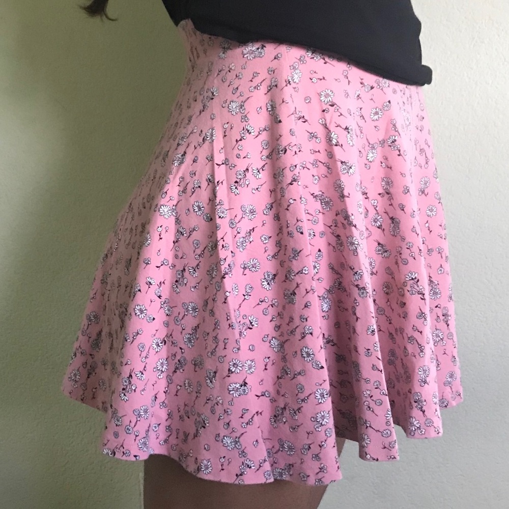 2 flower patterned skirts